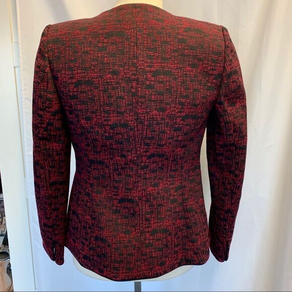 LAURA Petites red black Blazer NWT size 2 - Picture 3 of 10